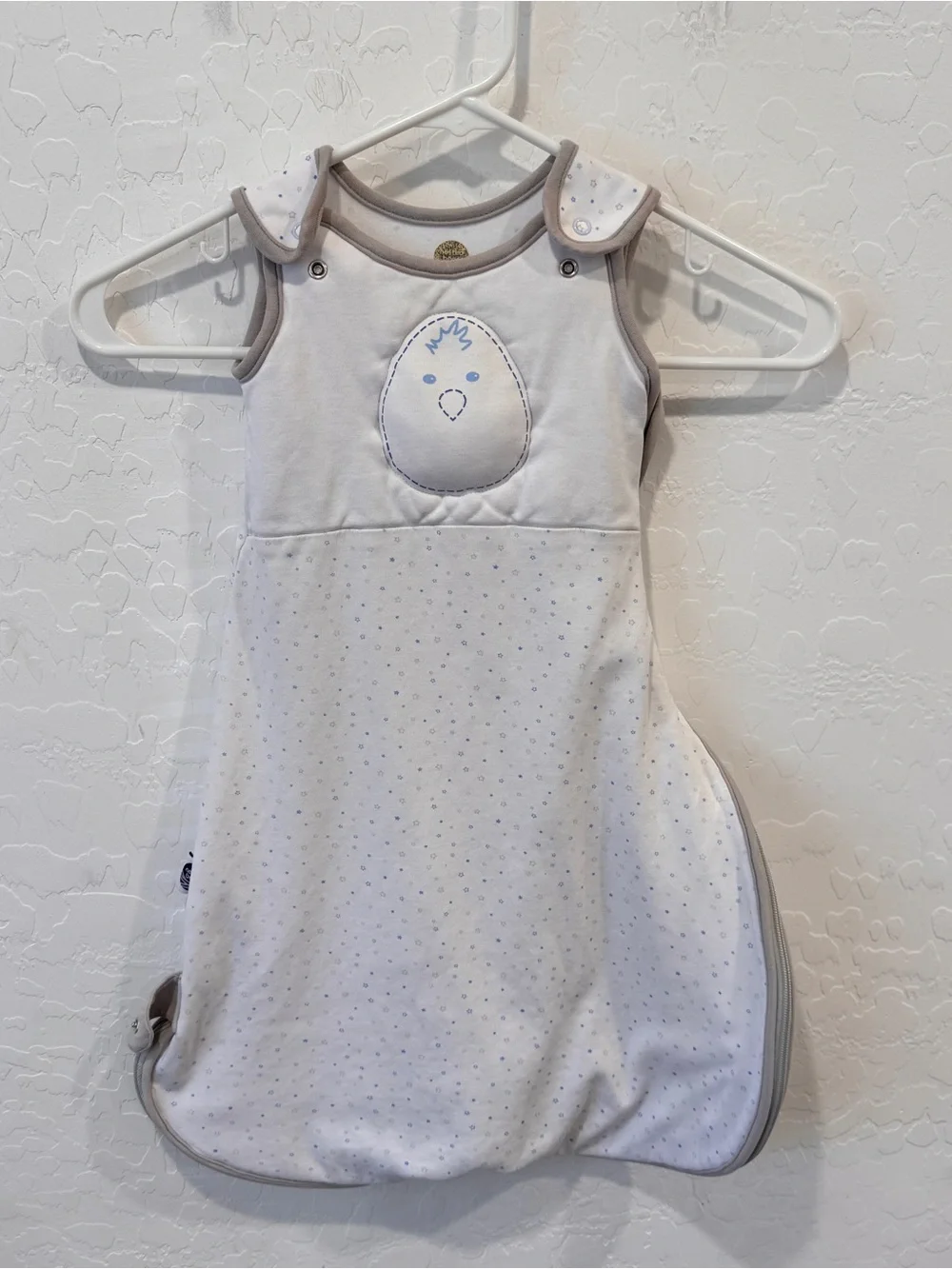 Nested Bean Sleepsack Zen Classic Blanket Swaddle 0-6 Months White Unisex